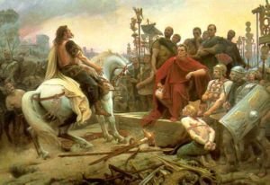 Vercingetorix ergibt sich Caesar